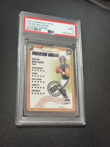 Caleb Williams ROOKIE CARD Special Insert PASSING GRADE 2024 Optic MINT!