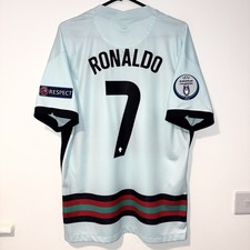 Portugal 2020/2021 Away Shirt Ronaldo #7 Euro 2020 Authentic Men’s Large