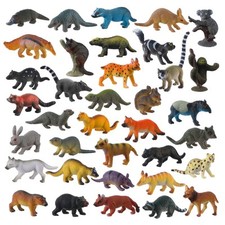 36PCS Small Animal Figures for Kids   Realistic Forest Animal Toys Set, Woodl...