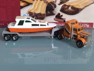 Matchbox Convoy. Kenworth Conventional Boat Transporter. Macau 