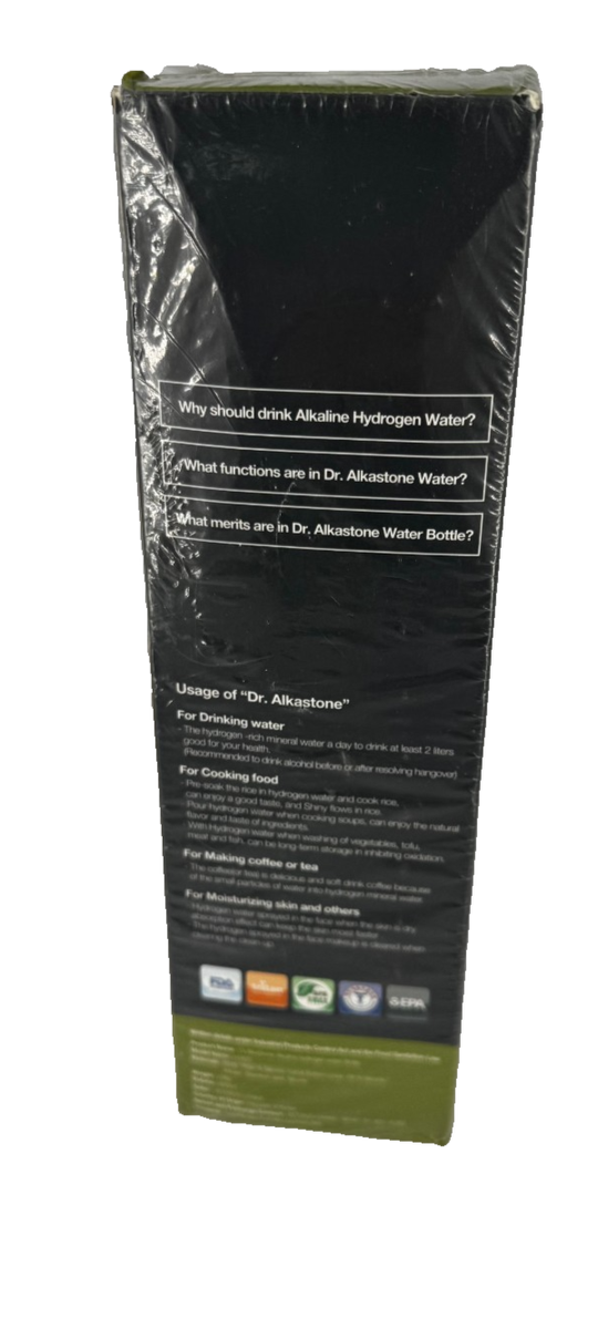 Dr Alkastone Energy Flask Alkaline Mineral Hydrogen Water Bottle 
