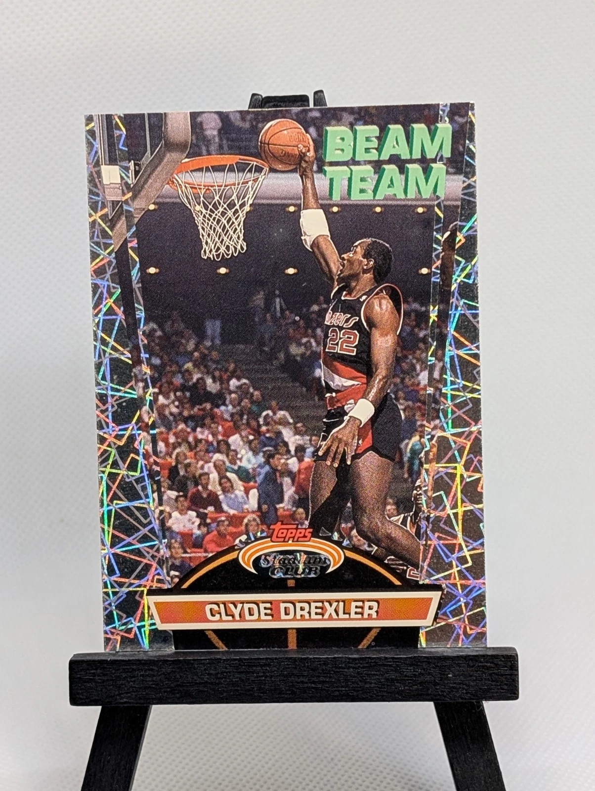 1992-93 Topps Stadium Club Beam Team Clyde Drexler #4 - NM-MT SET BREAK