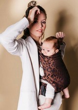 Sandiia Mocha Leopard Organic Cotton Baby Carrier