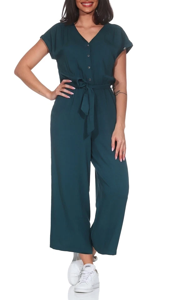 Ragwear Damen Jumpsuit Overall Einteiler Hosenanzug Freizeit lange Hose Glina - Bild 2 von 4