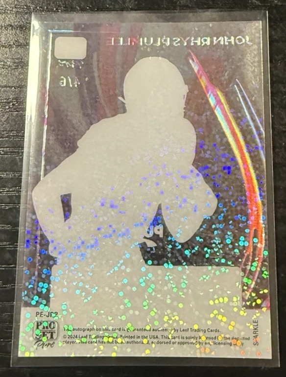 2024 Leaf Pro Set Pure Enjoyment Platinum Sparkle Auto 4/6 John Rhys Plumlee - Image 3 of 3