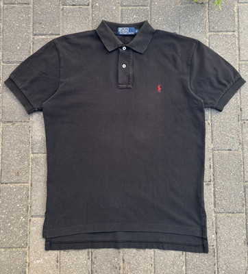 Polo by Ralph Lauren Herren Poloshirt Größe S Regular Fit Schwarz Preppy Old Mon