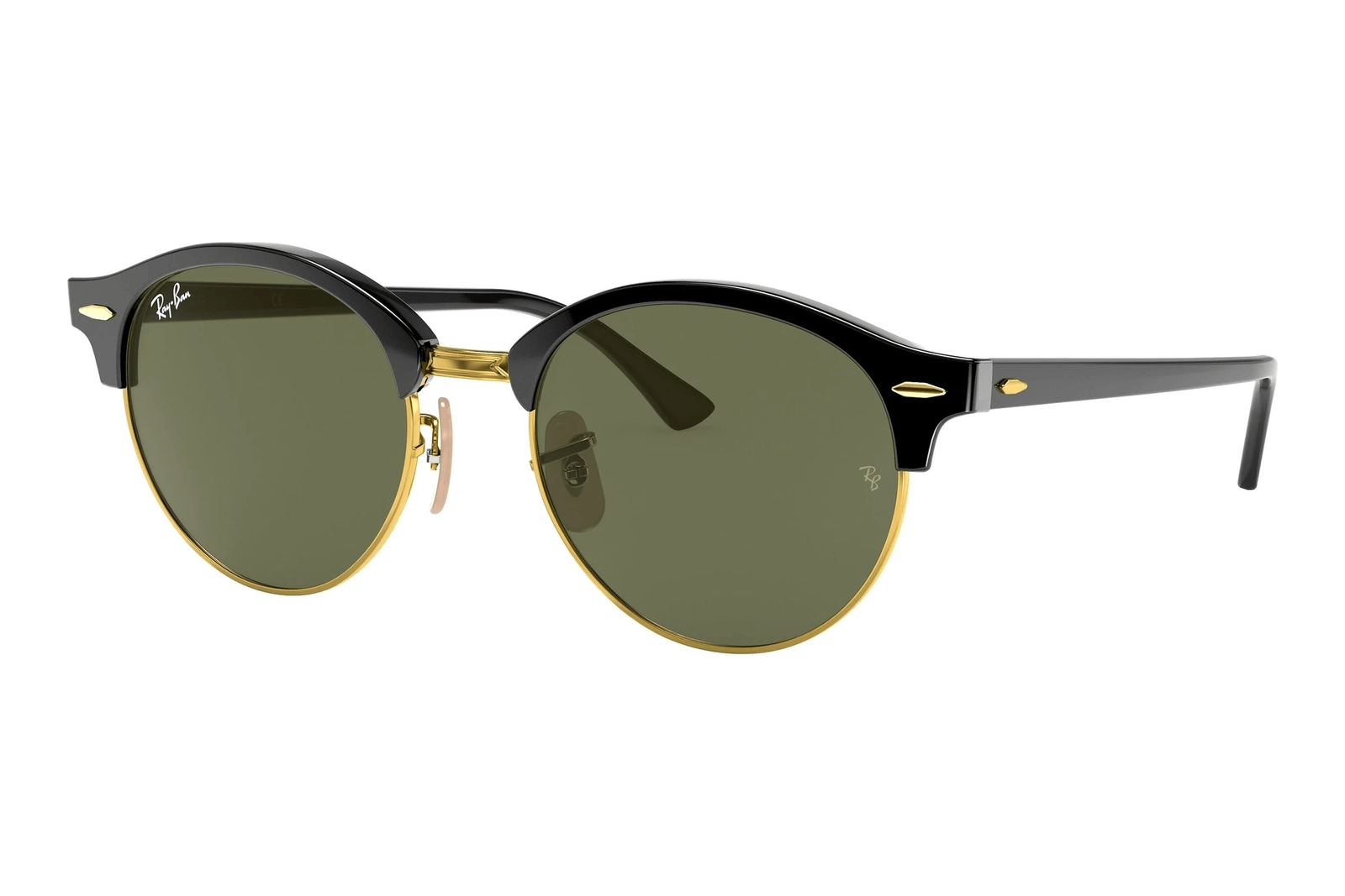 Ray-Ban Herren Schwarz Rb4246 Clubrund 901 E Sonnenbrillen - Image 5