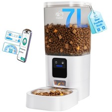 Automatic Cat Feeder with 5G WiFi: Automatic Dog Feeder with Slow Feed Smar...