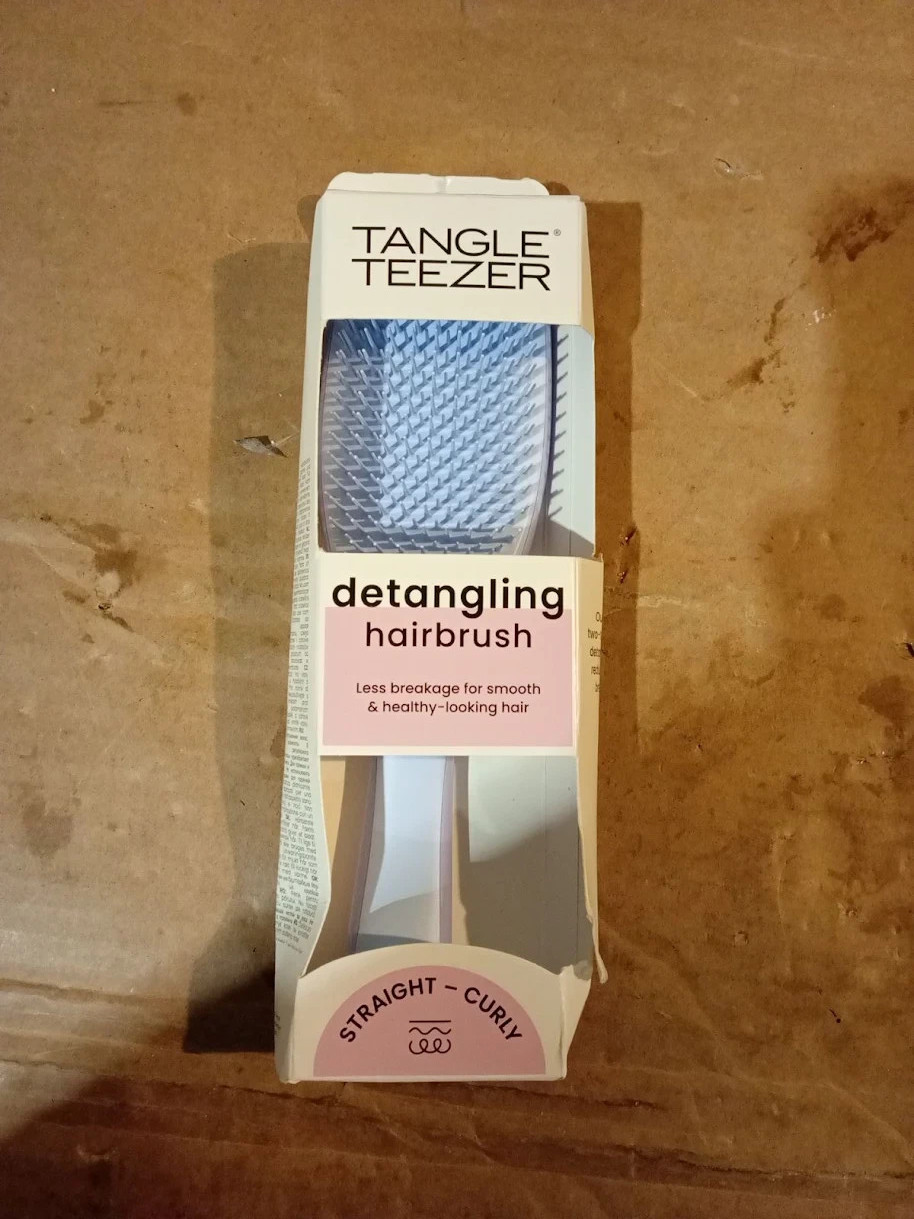 Tangle Teezer The Ultimate Detangler Straight to Curly Hairbrush Two Tiered New
