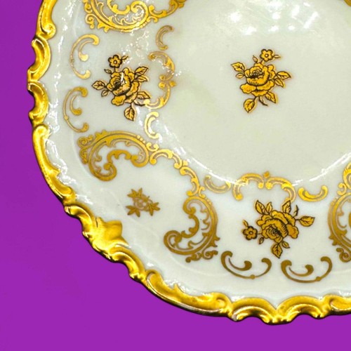 Vintage Porcelain Dish with Gold Trim – Hollywood Regency Style - MCM - Picture 4 of 7