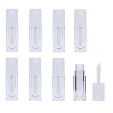 Lip Gloss Tubes Wand Empty Refillable Bottles Mini Transparent 6.5ml 8 PCS