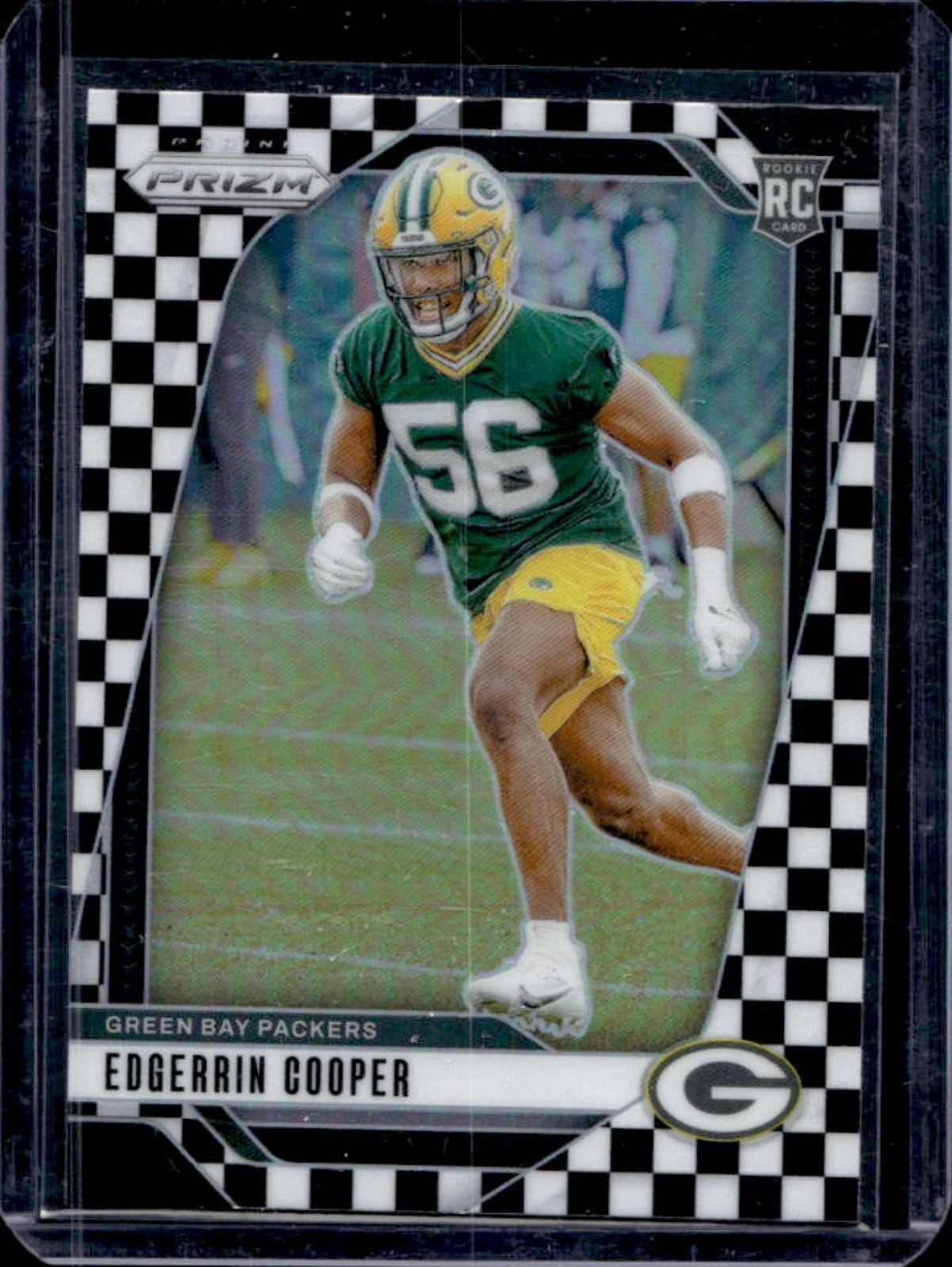 2024 Panini Prizm Edgerrin Cooper RC Black and White Checker Rookie #331 Packers