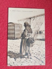 CPA .62 Berck Strand Garnelenfischer