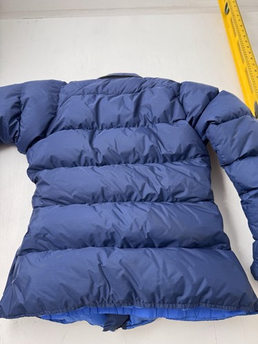 Vintage Womens Marmot Mountain Works Blue Down Parka Puffer Jacket Sz 8/10 Small - Picture 10 of 10