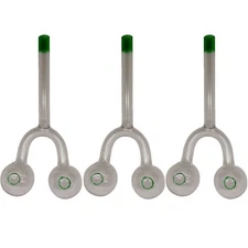 3Pcs/set 6 inch Smoking Pipe Double Hole Glass Bong Hand Pipe Spoon Water Pipe