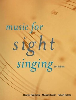 Music for Sight Singing - Spiral-bound By Benjamin, Thomas E. - ACCEPTABLE