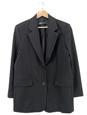 ZARA Blazer long Dames Blazer T EU 36 bleu style décontracté - Photo 1/4