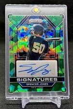 2023 Panini Prizm Spencer Jones #SIG-SJ Green Ice PRIZM Signatures (AU, RC)