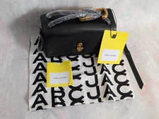 Marc Jacobs The Mini Dual Bag Black Gold Brand New with Tag Leather