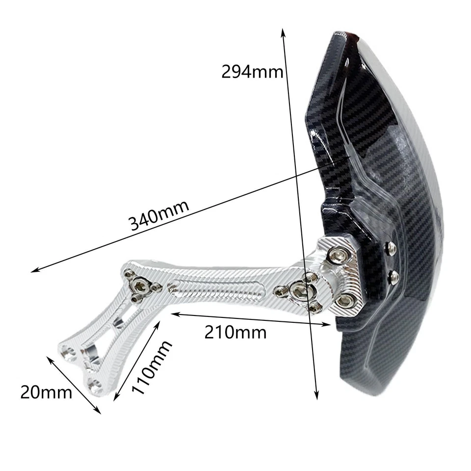 Rueda Trasera Moto, Guardabarros Decoración Repuesto Ajustable para/N/U/G Fácil de Foto 2 de 4