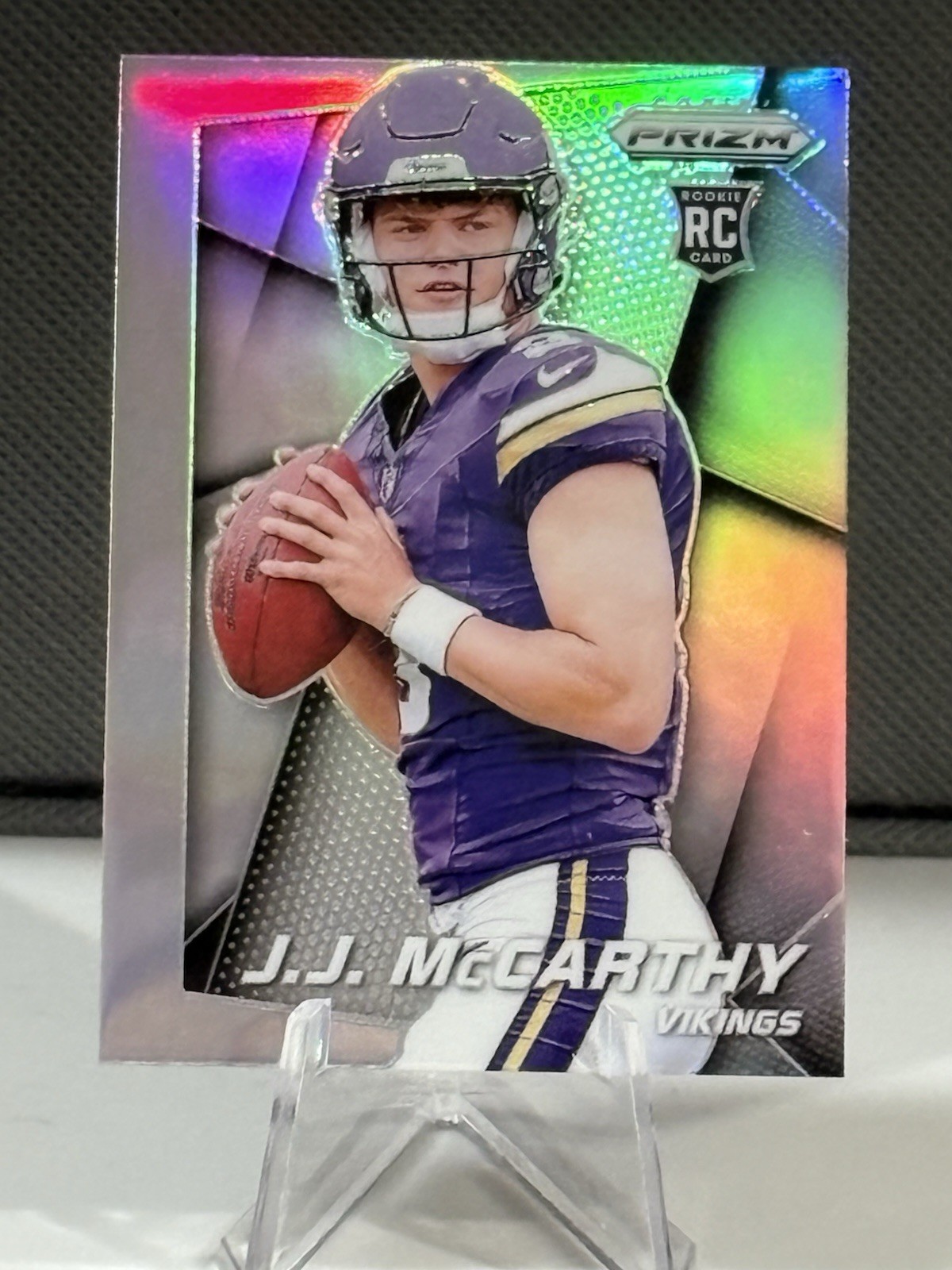 2024 Panini Prizm JJ McCarthy Flashback Rookie Prizm (RC) Mint #3 Vikings
