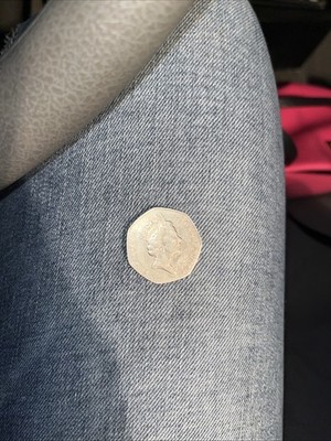 1997 Queen Elizabeth II D.G.REG.F.D 50 Fifty Pence UK Coin VERY NICE