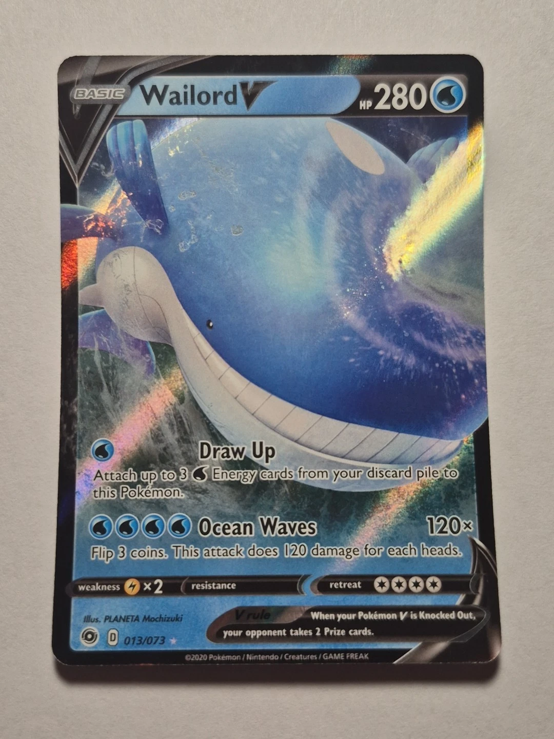 Wailord V - 13/73 - Champion's Path - Ultra Rare - NM