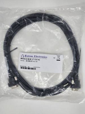 Extron VGA and Audio Cable MVGA-A M-M 12'  Part No. 26-566-03 Rev. U2 FREE SHIP