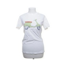 Wituka, T-shirt, Taille : XS, Blanc/Vert, Coton Bio, Imprimé, Femme #N5W