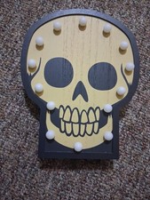 Target Hyde EEK Light Up Wooden Skull Halloween Marquee Sign Wall Decor