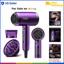 Ionic Hair Dryer with Diffuser Lightweight 1600W Portable Home Travel
