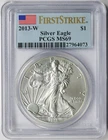 2013-W Burnished American Silver Eagle $1 MS 69 PCGS First Strike