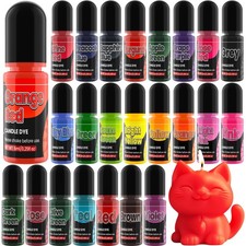Candle Dye - 24 Colors Liquid Candle Dyes for Candle Making – Oil-Based Highl...