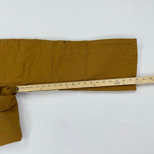 Carhartt Kids Duck Bib Overall Quilt Lined Insulated Tan Youth Size 7 - Picture 10 of 11