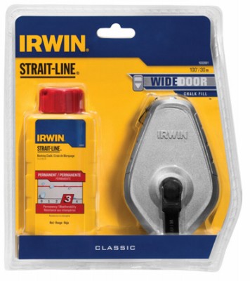 100-Ft. Aluminum Chalk Line Reel + Red Chalk, 4-oz. 1932881