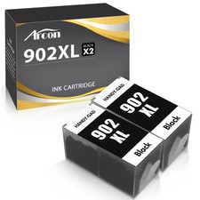 2pk 902XL Black Ink Cartridge for HP 902 Officejet Pro 6960 6968 6970 6975 6978