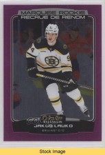 2022-23 O-Pee-Chee Platinum Marquee Rookies Matte Pink Jakub Lauko #289 READ 3az