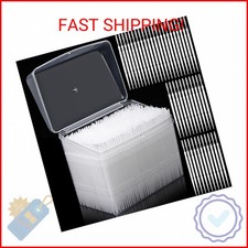 JiaUfmi 1100Pcs Dental Picks Plastic Toothpick Oral Hygiene 2 Way Interdental Br