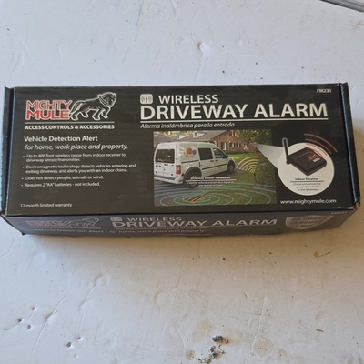 #ad #ad Mighty Mule Wireless Driveway Alarm FM231 Black Vehicle Detection Indoor Chime $45.00