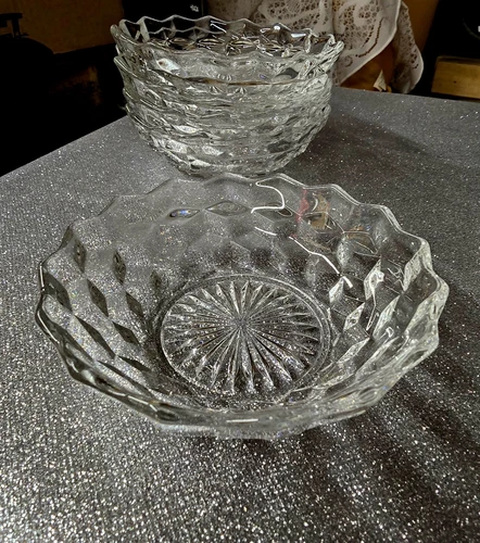 5 - Fostoria American  2056, 5” Nappy Bowl, FRUIT Bowl