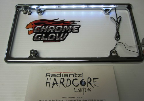 Chrome LED License Plate Frame for 12" x 6" Plate (Auto - Car, Truck, etc.) - Picture 5 of 7