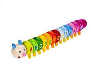 Colourful Caterpillar Alphabet Letter Wooden Toy A-z Colourful Caterpillar Alphabet Letter Wooden Toy A-z