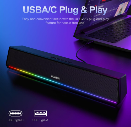 BlueDee Computer Gaming Speaker Bar - 第 3/7 張圖片
