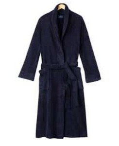 Croft /& Barrow Plush Navy Stripe Robe ~ Size Small//Medium ~ New With Tags