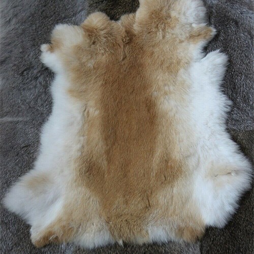 Soft Rabbit Hide Fur Skin Pelt Tanned Craft Leather For DIY Animal Training Dyed - Picture 30 of 44