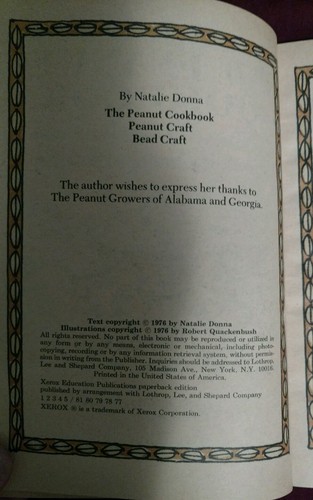 The Peanut Cookbook by Natalie Donna Free Shipping - Picture 4 of 4