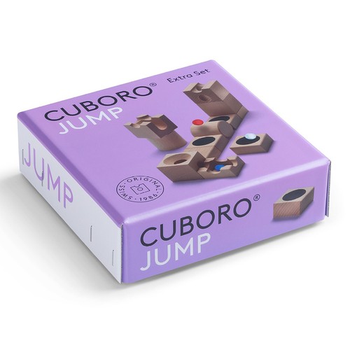 CUBORO JUMP Extra Set toy marbles run system building wood adventurous Swiss - Picture 4 of 9