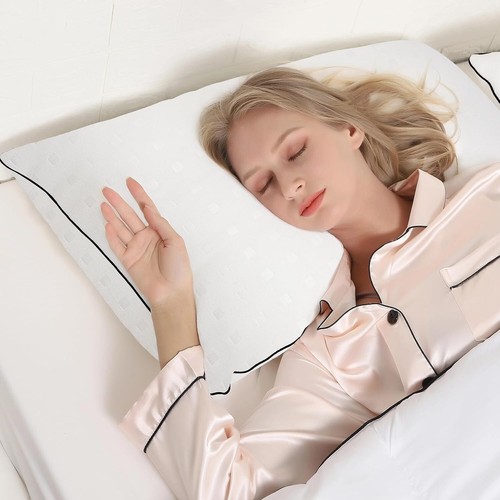 Machine Washable King Size Cooling Pillows - Soft Microfiber 4 Pack for Sleepers - Picture 9 of 9