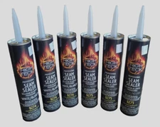 3 BLACK & 3 WHITE Seam Sealer Tubes High Teck Professional Automotive Grade