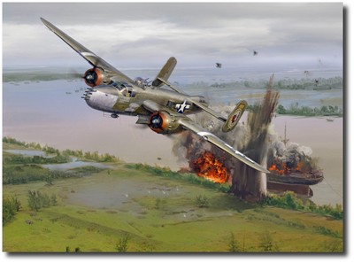 501st Bomb Squadron's Mission to Saigon by Jack Fellows - B-25 Mitchell